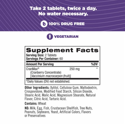 Natrol® Women's Health Cranberry Fast Dissolve Tablets Perspective: left