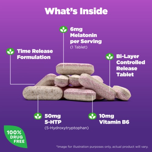 Natrol® Advanced Sleep Melatonin Tablets Perspective: left