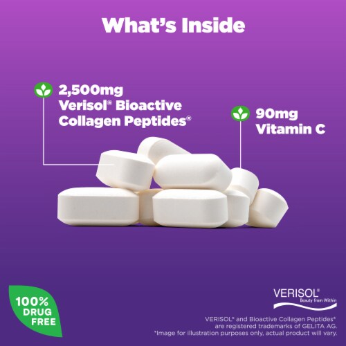 Natrol® Beauty Advanced Collagen Skin Renewal Tablets Perspective: left