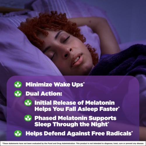 Natrol® Sleep Advanced Melatonin Strawberry Time Release Gummies 10 mg Perspective: left