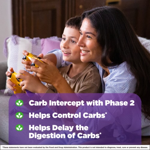 Natrol® Weight Management Carb Intercept Capsules with Phase Two Carb Controller Perspective: left