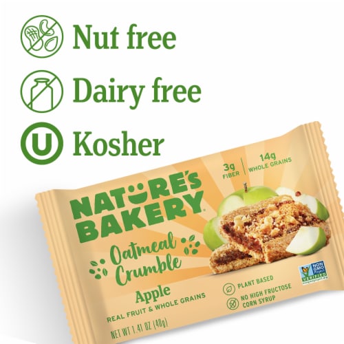 Nature's Bakery® Oatmeal Apple Crumble Bars Perspective: left