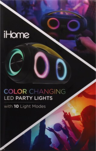 iHome Color Changing Slashproof Boombox Perspective: left