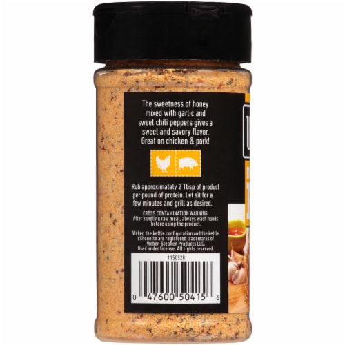 Weber® Honey Garlic Rub Perspective: left