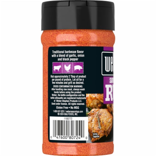 Weber® Savory BBQ Rub Perspective: left
