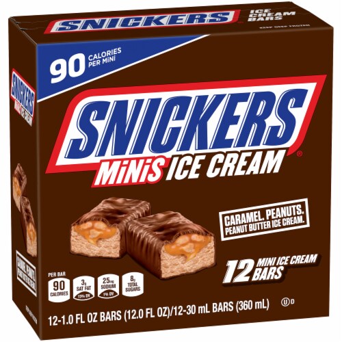 Snickers® Mini Ice Cream Bars Perspective: left