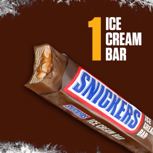 SNICKERS Ice Cream, Chocolatey Caramel Peanut Butter Ice Cream Bar Perspective: left