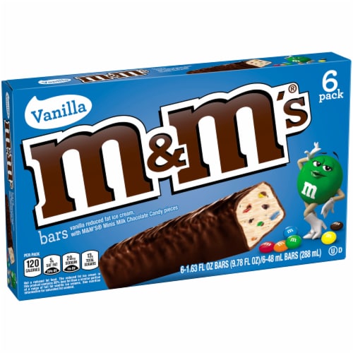 M&M'S Vanilla Ice Cream Bars Perspective: left