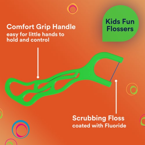 DenTek Kids Fun Flossers Wild Fruit Perspective: left