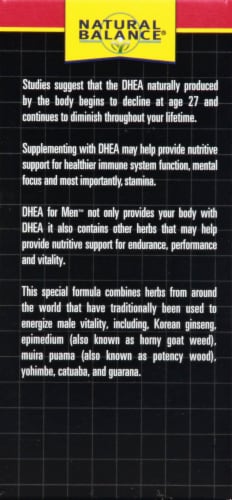 Natural Balance DHEA for Men Perspective: left