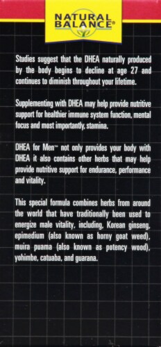 Natural Balance DHEA for Men Perspective: left