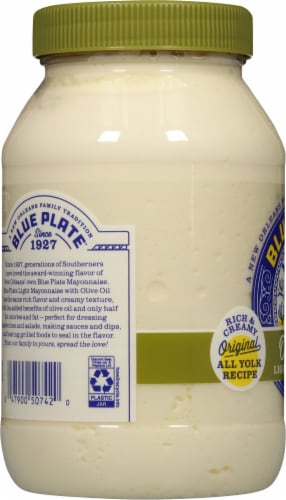 Blue Plate Light Olive Oil Mayonnaise 30 fl oz Perspective: left