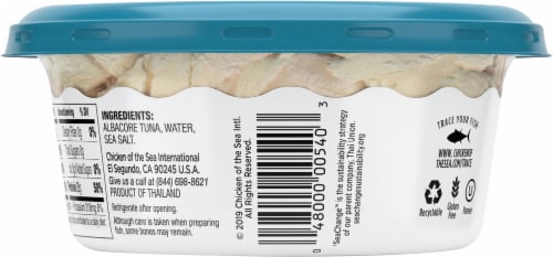 Chicken of the Sea Wild Catch Premium Albacore Tuna Perspective: left