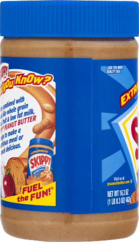 Skippy Super Chunk Extra Crunchy Peanut Butter Perspective: left