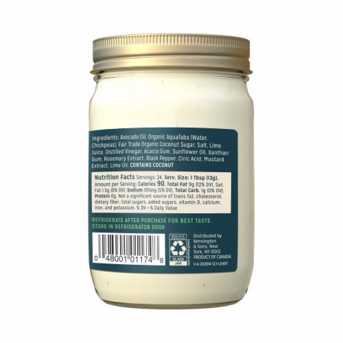Sir Kensington's Avocado Oil Vegan Mayo Perspective: left