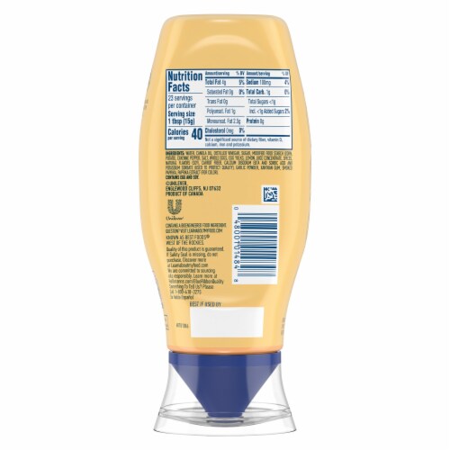 Hellmann's Squeeze Bottle Spicy Mayonnaise Dressing Perspective: left