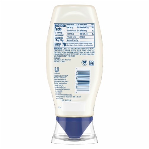 Hellmann's Garlic Aioli Dip & Spread Perspective: left