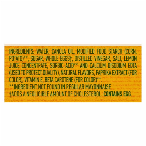 Best Foods® Cholesterol Free Canola Mayonnaise Perspective: left