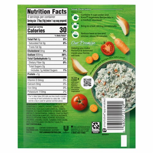 Knorr Vegetable Soup Mix and Recipe Mix Perspective: left