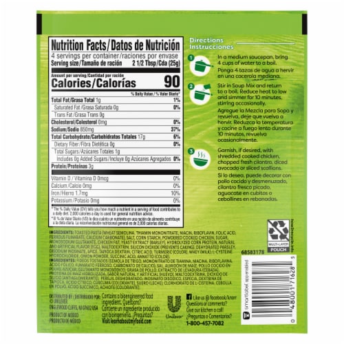 Knorr Sopa Chicken Noodle Pasta Soup Mix Perspective: left