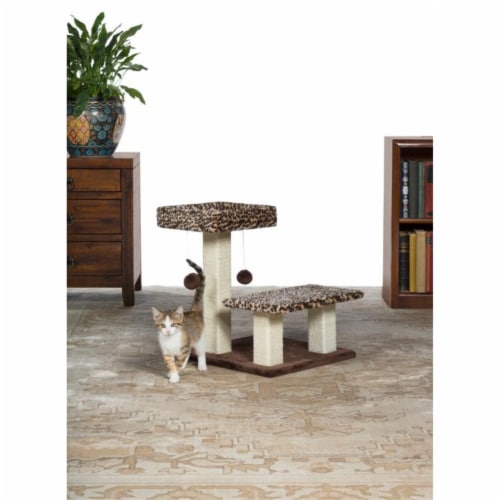 Prevue Leopard Print Cat Terrace Perspective: left