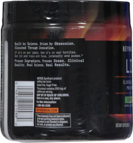 GNC LIT™ Gummy Worm Pre-Workout Dietary Supplement Perspective: left