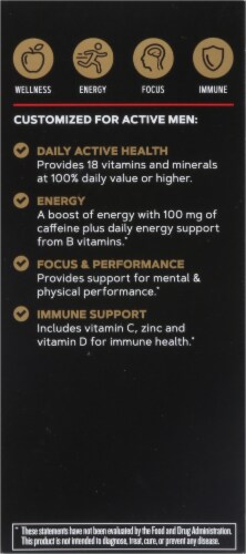 GNC Mega Men® Sport One Daily Multi-Vitamin Caplets Perspective: left