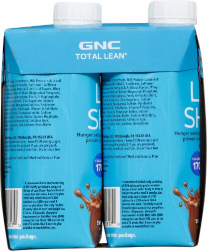 GNC Total Lean® Swiss Chocolate Lean Shake™, 4 ct / 11 fl oz - Fry's Food  Stores