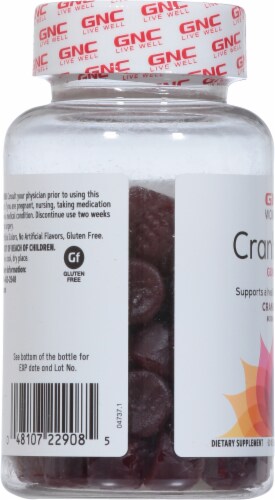 GNC Women's Cranberry Gummies Perspective: left
