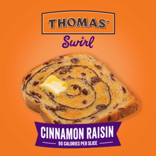 Thomas' Cinnamon Raisin Swirl Bread Perspective: left