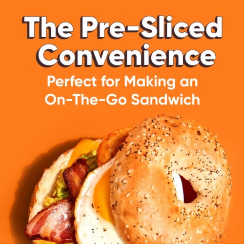 Thomas' Pre-Sliced Everything Bagels Perspective: left