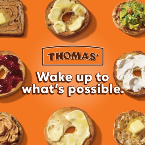 Thomas'® Cinnamon + Protein Nooks & Crannies English Muffins Perspective: left