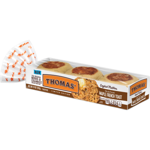 Thomas'® Limited Edition Maple French Toast English Muffins Perspective: left