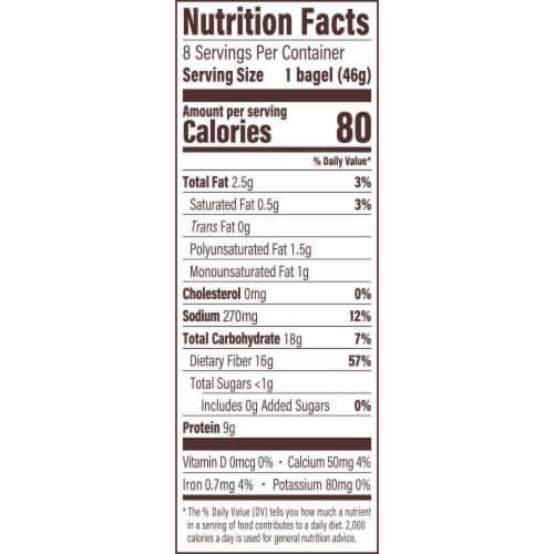 Thomas' Keto Plain Bagel Thins Perspective: left