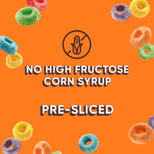 Thomas' Froot Loops Mini Bagels Perspective: left