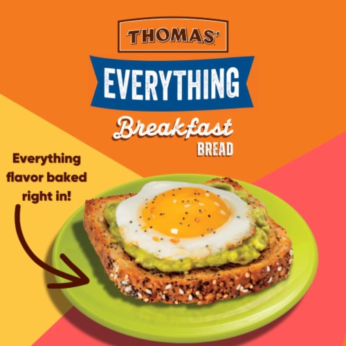 Thomas' Everything Breakfast Bread Perspective: left