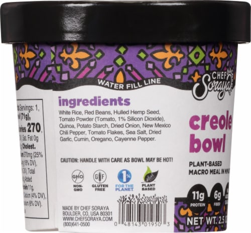 Chef Soraya® Eat a Bowl Creole Red Beans & Rice Perspective: left