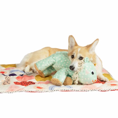 Manhattan Pet Toy Comfort Pals Lucy Lion Soothing Heartbeat Calming Companion Dog Toy Perspective: left