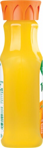 Tropicana Orange Juice Homestyle Some Pulp Bottle Perspective: left