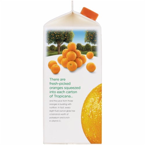 Tropicana Pure Premium No Pulp Orange Juice Perspective: left