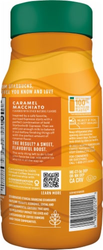 Starbucks® Caramel Macchiato Flavored Iced Espresso Perspective: left