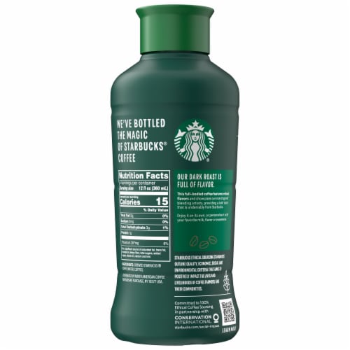 Starbucks® Dark Roast Unsweetened Iced Coffee Perspective: left