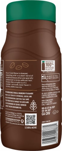 Starbucks® Premium Unsweet Cold Brew Black Iced Coffee Carton Perspective: left