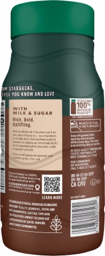 Starbucks® Rich and Bold Espresso Americano Beverage Perspective: left