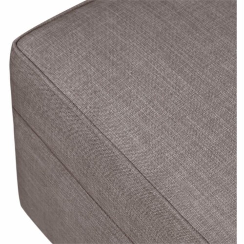 Namesake Classic Willa Alden Gliding Ottoman in Gray Tweed Perspective: left