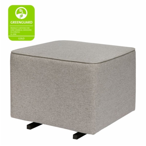 Babyletto Kiwi Gliding Ottoman in Performance Grey Eco Weave 1