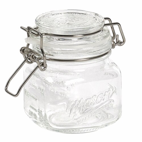 Tabletops Unlimited Mason Craft Mini Glass Clamp Jar Perspective: left