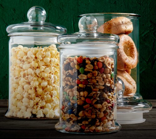 Mason Craft & More Glass Apothecary Jar Set Perspective: left