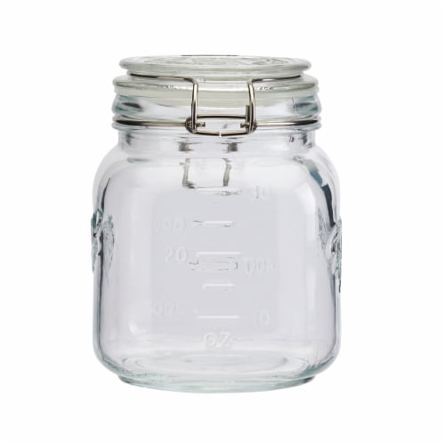 Tabletops Unlimited Mason Glass Clamp Jars Perspective: left
