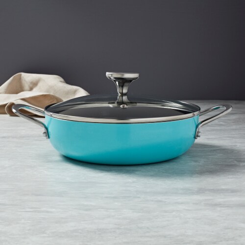 Infuse 3 Quart Caldero - Aqua Perspective: left